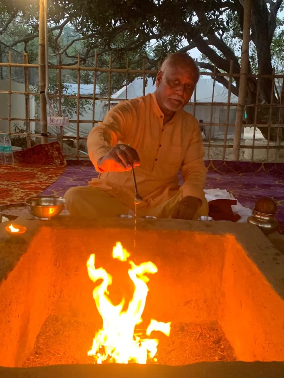 हवन के समय