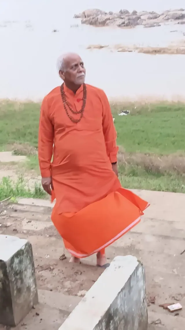 नदी के तट पर